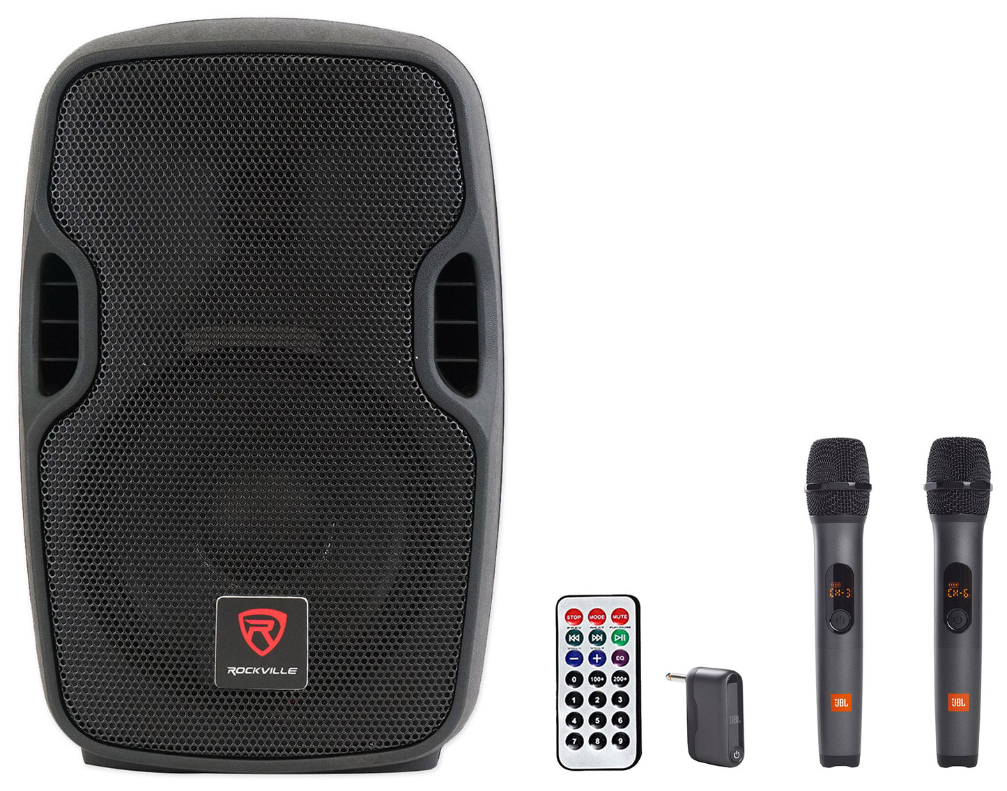 BPA8 8" Speaker + JBL Wireless Microphones Bundle