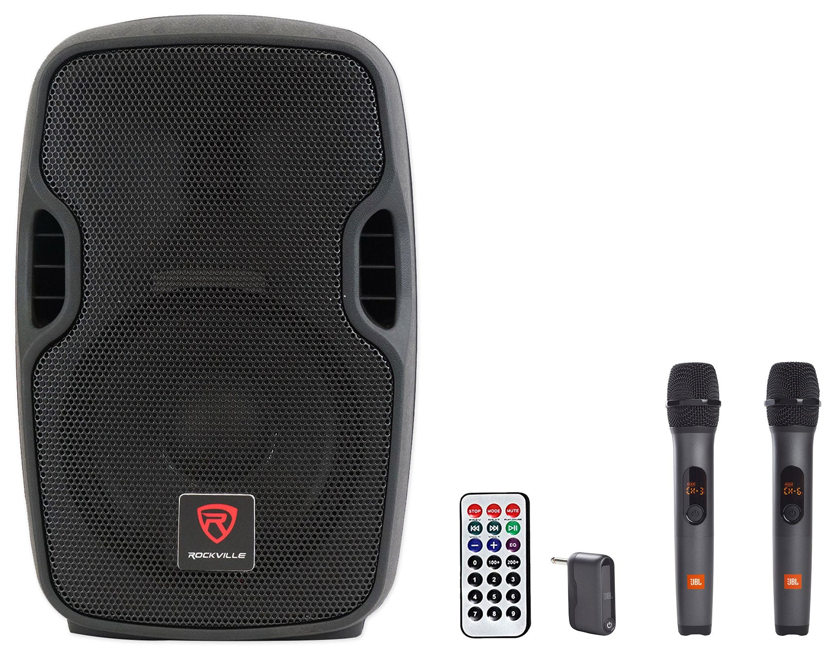 BPA8 8" Speaker + JBL Wireless Microphones Bundle