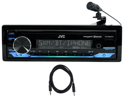 JVC KD-X380BTS Car Stereo Receiver w/ Bluetooth/USB/XM Ready/Alexa+AUX Cable