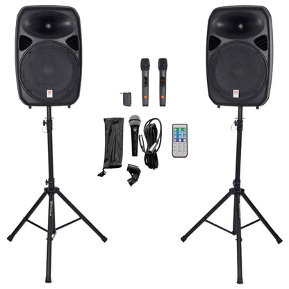 RPG152K Dual 15" System + JBL Wireless Microphones Bundle