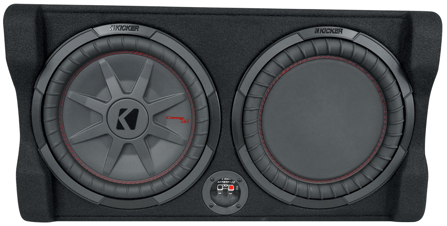 KICKER 48TRTP122 TRTP 12" 1000w Down Firing Subwoofer+Sub Enclosure Box+ROCKBOX
