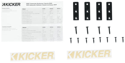 KICKER 48TRTP122 TRTP 12" 1000w Down Firing Subwoofer+Sub Enclosure Box+ROCKBOX