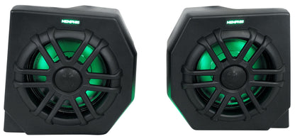 2) Memphis Audio CANAMDEF65FE 75w RMS Speaker Pods+Amp For 2018+ Can Am Defender