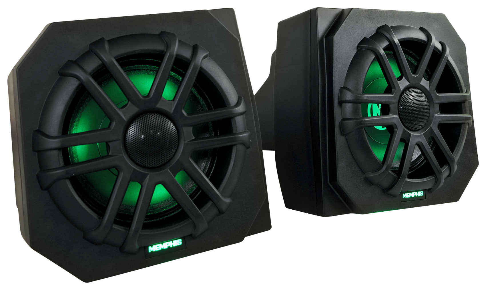 2 Memphis RNGR65FE Speakers+Pods+Tower Speakers For 2013-17 Polaris Ranger XP900