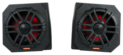 2 Memphis RNGR65FE Speakers+Pods+Tower Speakers For 2013-17 Polaris Ranger XP900