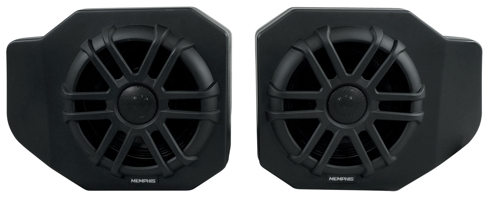 Pair Memphis RNGR65FE Speakers+Pods+LED Tower Speakers For 2018+ Polaris Ranger