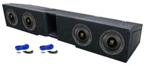 Rockville W65K9D2 4-Pack + REC130 Quad 6.5 Enclosure Bundle