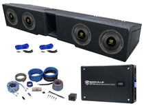 Rockville W65K9D2 4-Pack + KRYPTON-M3 Amp + RWK4CU + REC130 Bundle