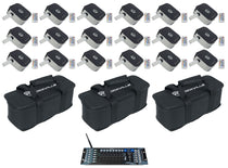 MINI RF1 Steel 18-Pack + ROCKFORCE W2 DMX Controller + MINI RF Bag Bundle