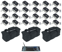 MINI RF1 Steel 24-Pack + ROCKFORCE W2 DMX Controller + MINI RF Bag Bundle