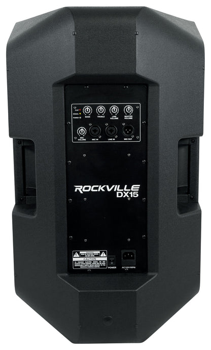 DX15 2-Pack + Tripod Stands & RMC-XLR Microphone Bundle