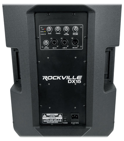 DX15 2-Pack + Tripod Stands & RMC-XLR Microphone Bundle
