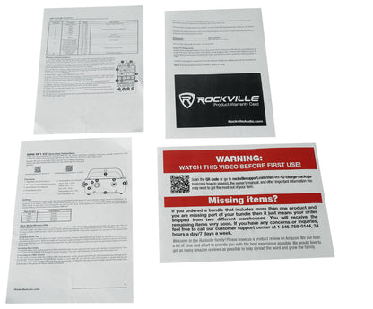 MINI RF1 V2 Charge Package 8-Pack + ROCKFORCE W4 DMX Controller Bundle