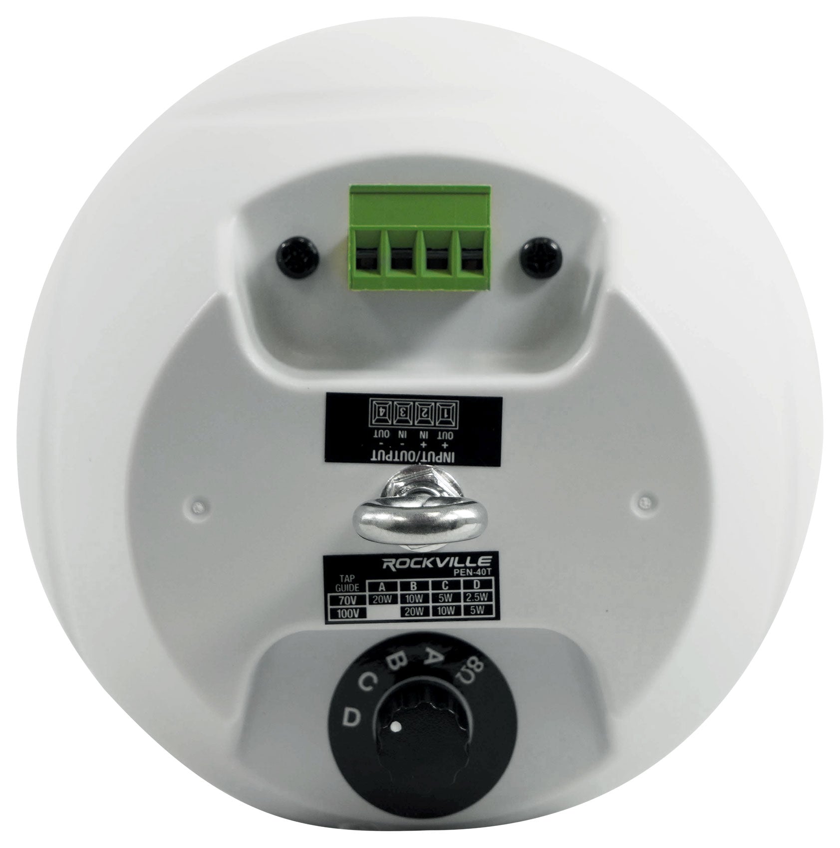 RCS80-1 60W Amp 2-Pack + PEN-40T White Pendant Speakers Bundle