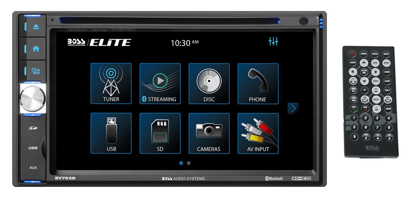 Boss Audio BV765B 6.5" In-Dash Car Monitor DVD Receiver w/Bluetooth/AM/FM+Camera