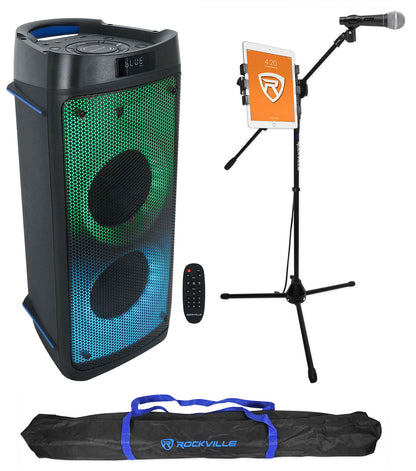 BASS PARTY 65 Speaker + RMC-XLR Mic + RVMIC5 Stand Bundle