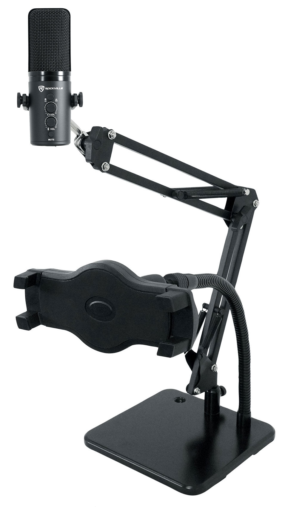 ROCK-STREAM PRO Mic + iSTAND 85 Desktop Boom/Gooseneck Bundle