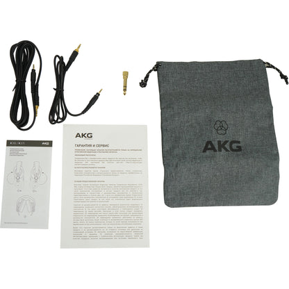 AKG K361 Closed Back Pro Studio Recording Podcasting Headphones+Mic+Shock Mount