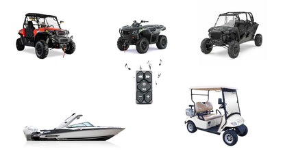 MTX MUD100.4 400w 4-Channel Amplifier+Bluetooth Controller For RZR/ATV/UTV/Cart