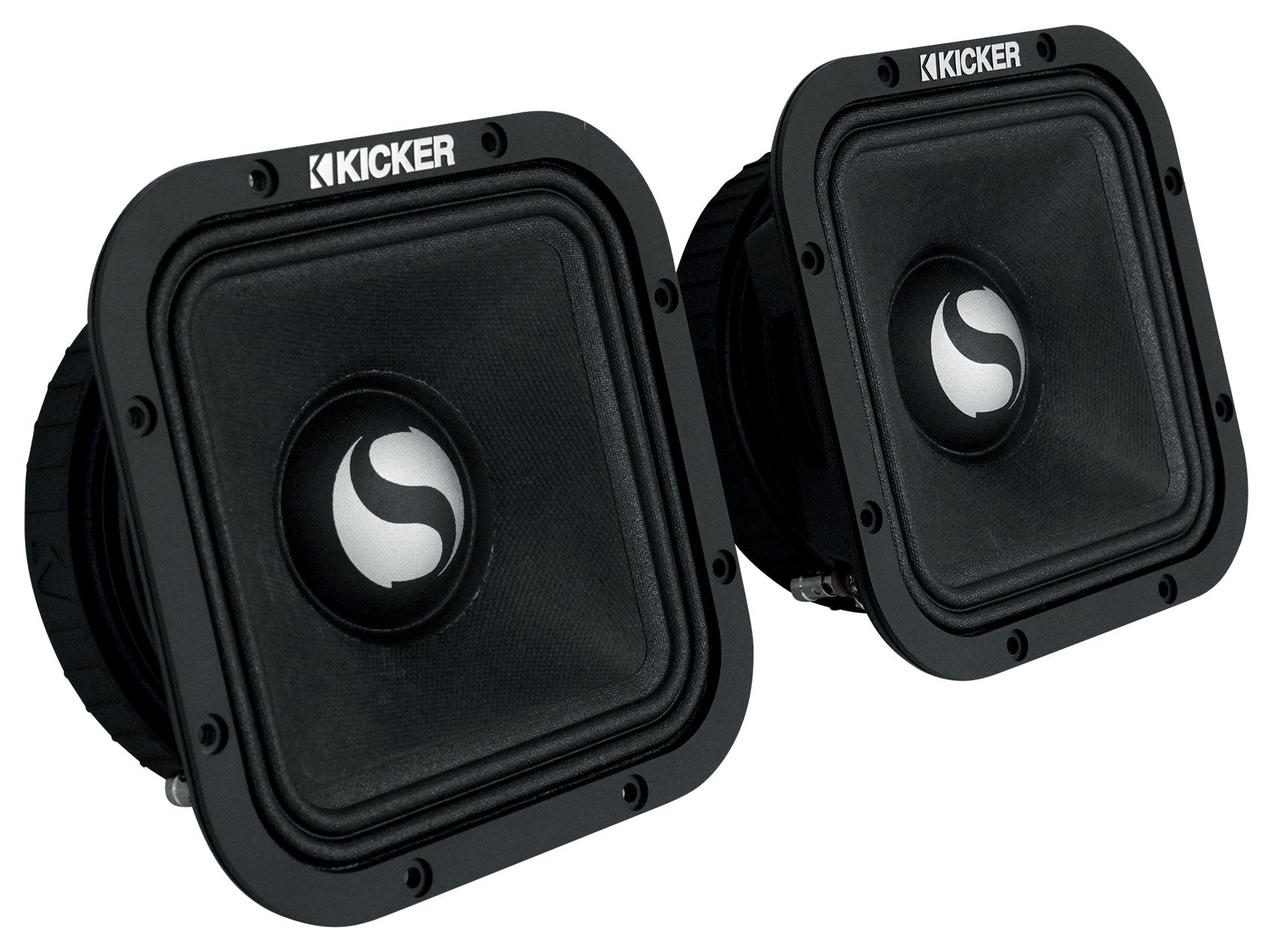 Pair Kicker ST7MR 7" Square Mid-Range Speakers 8-ohm+Portable Bluetooth Speaker