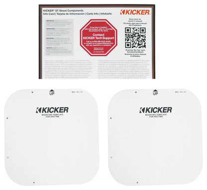 Pair Kicker ST7MR 7" Square Mid-Range Speakers 8-ohm+Portable Bluetooth Speaker