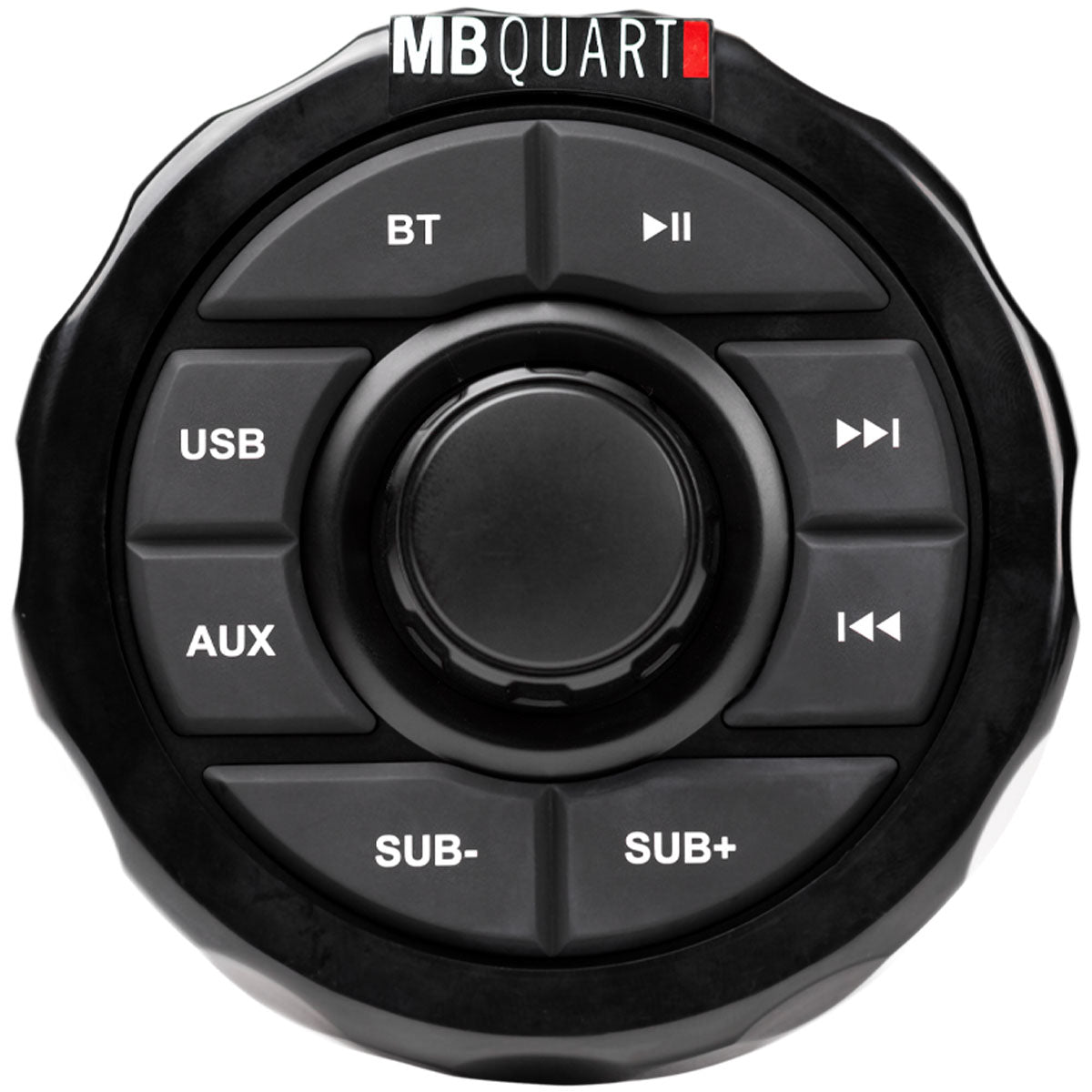 MB QUART GMR1.5S2B Marine Gauge Bluetooth Receiver+(2) Black 6.5" Tower Speakers