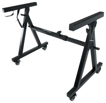 Rockville Z40W Keyboard Stand + KS1 DJ Shelf Bundle
