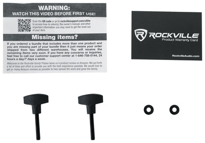 Rockville Z40W Keyboard Stand + KS1 DJ Shelf Bundle