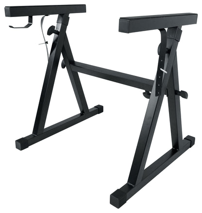 Rockville Z50 Keyboard Stand + KS1 DJ Shelf Bundle