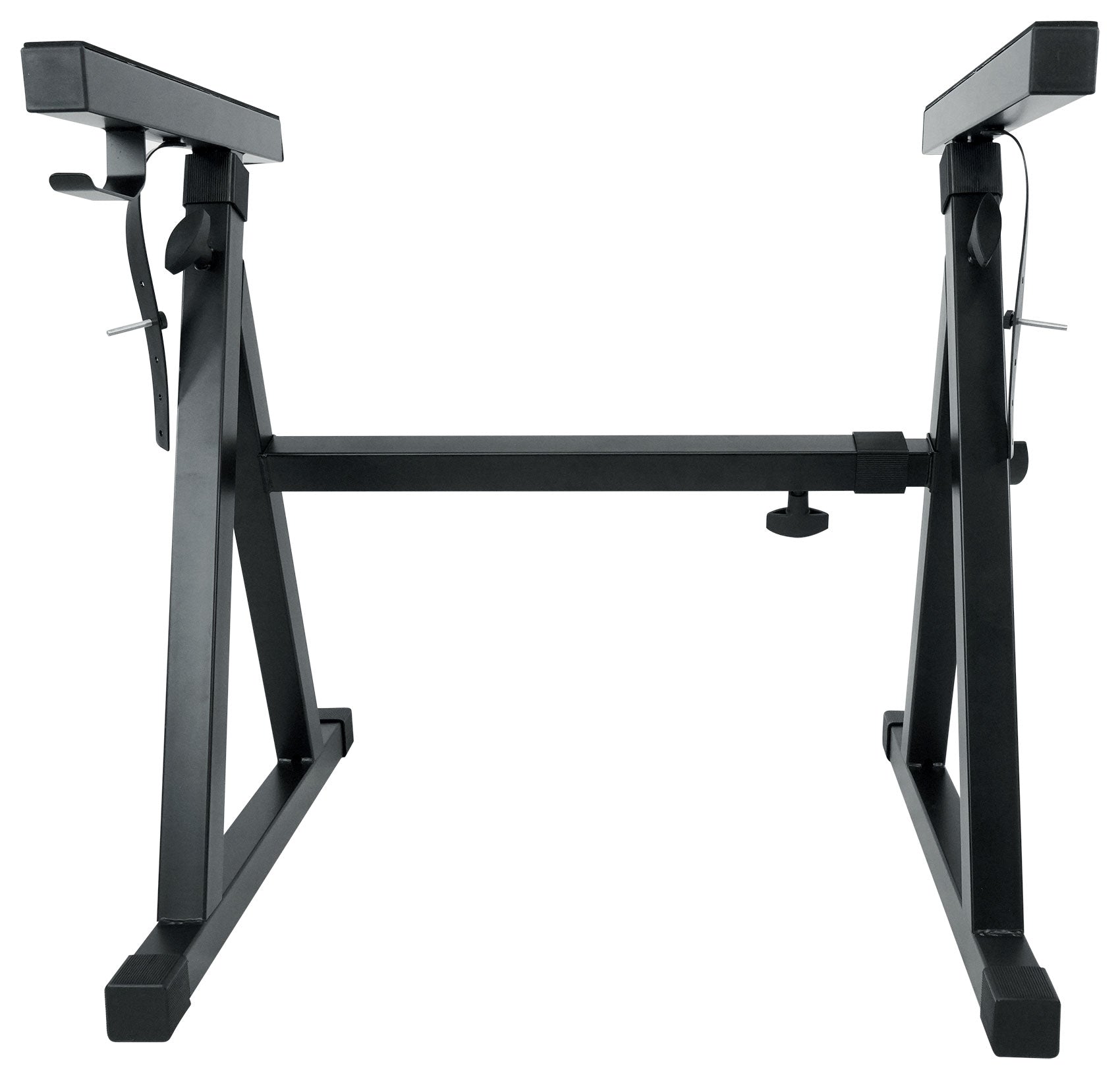 Rockville Z50 Keyboard Stand + KS1 DJ Shelf Bundle