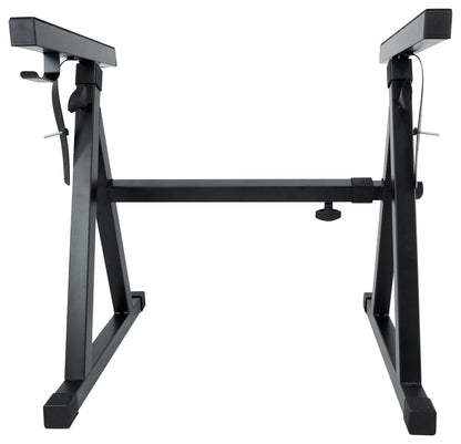 Rockville Z50 Keyboard Stand + KS1 DJ Shelf Bundle