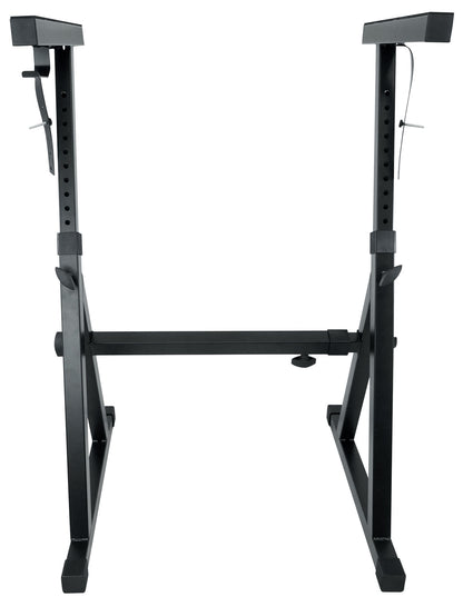 Rockville Z50 Keyboard Stand + KS1 DJ Shelf Bundle