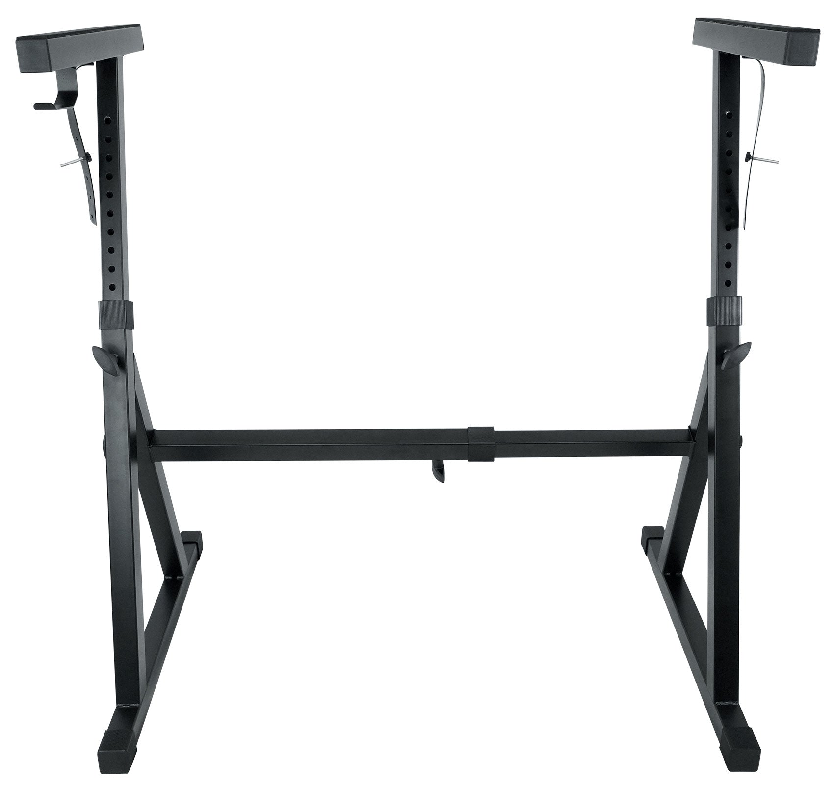 Rockville Z50 Keyboard Stand + KS1 DJ Shelf Bundle