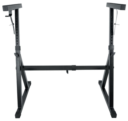 Rockville Z50 Keyboard Stand + KS1 DJ Shelf Bundle
