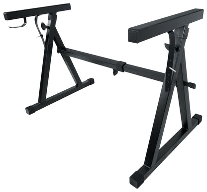 Rockville Z50 Keyboard Stand + KS1 DJ Shelf Bundle