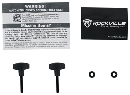 Rockville Z50 Keyboard Stand + KS1 DJ Shelf Bundle