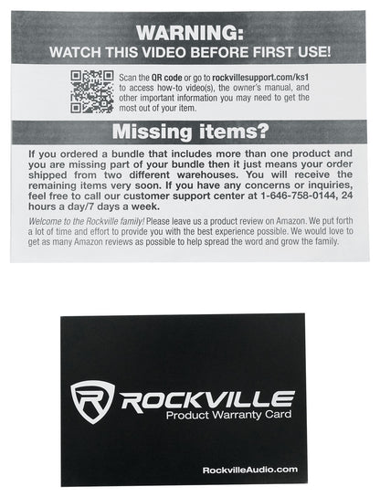 Rockville Z50 Keyboard Stand + KS1 DJ Shelf Bundle