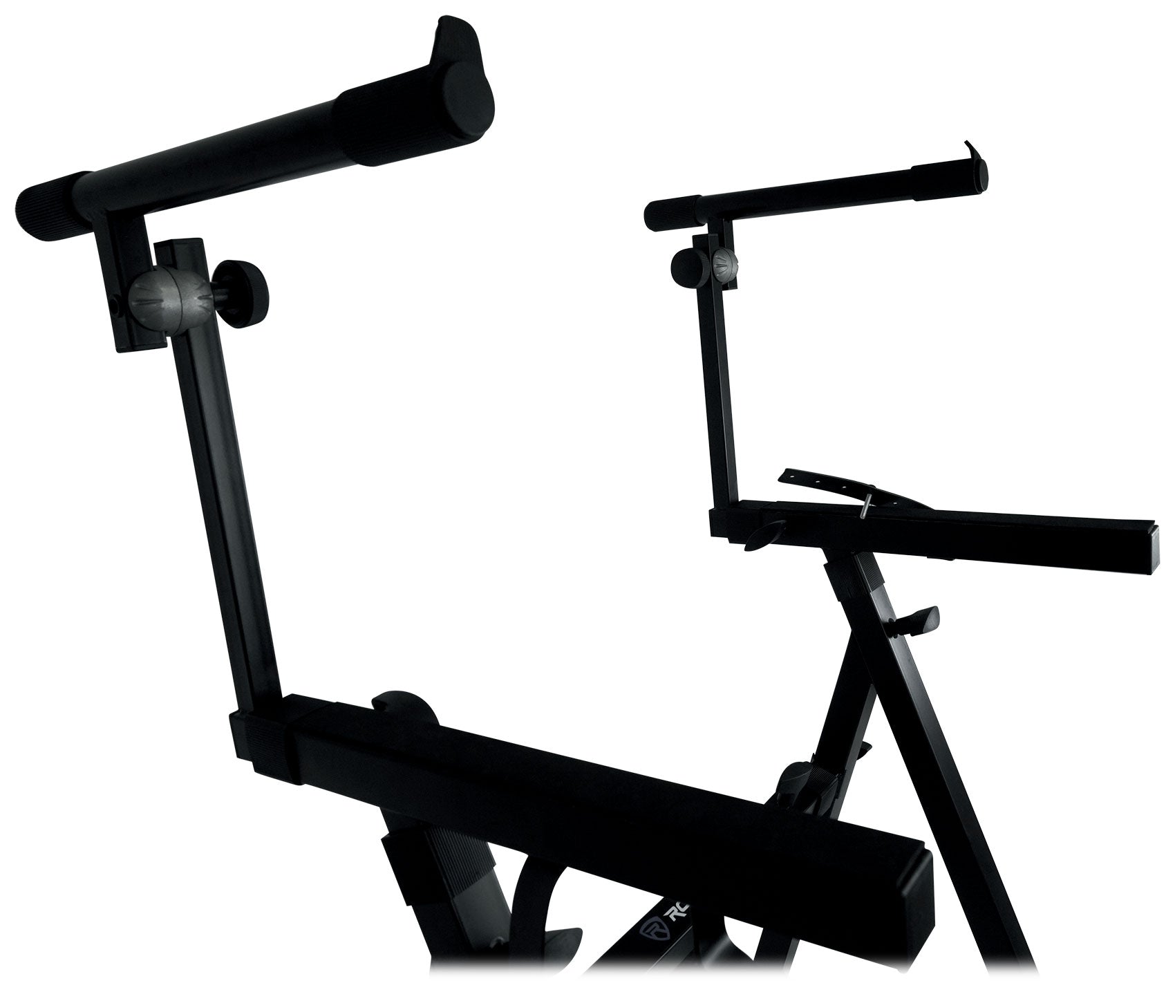 Rockville Z55 Keyboard Stand + KS1 DJ Shelf Bundle
