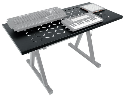 Rockville Z55 Keyboard Stand + KS1 DJ Shelf Bundle