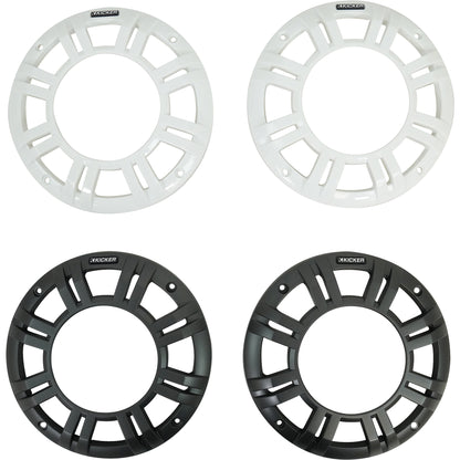 2) KICKER 48KMXL654 300w 6.5" Marine Black Wakeboard Tower Speakers w/LED KMXL65