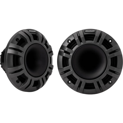 (2) KICKER 48KMXL654 300w 6.5" Marine Boat Speakers+2-Channel Amplifier+Amp Kit