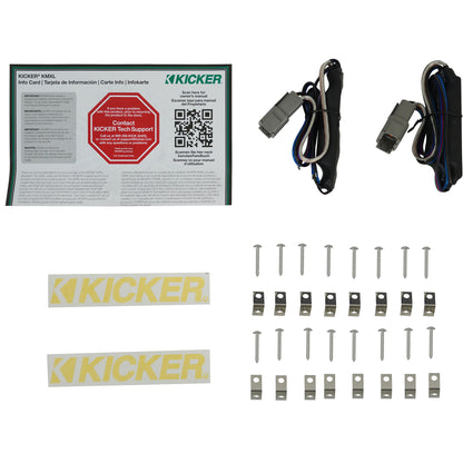 4) KICKER 48KMXL654 300w 6.5" Marine Speakers w/LED+5-Ch. Amplifier+Wires KMXL65