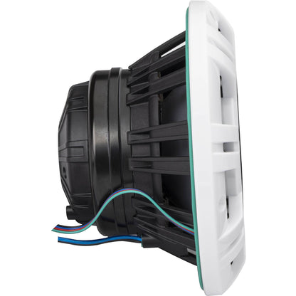 2) KICKER 48KMXL84 8" 500w Marine Speakers w/LED+2-Channel Amplifier+Wires KMXL8