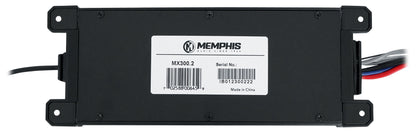 Memphis MX300.2 300w 2-Channel Amplifier+(2) LED Speakers+Bluetooth Controller