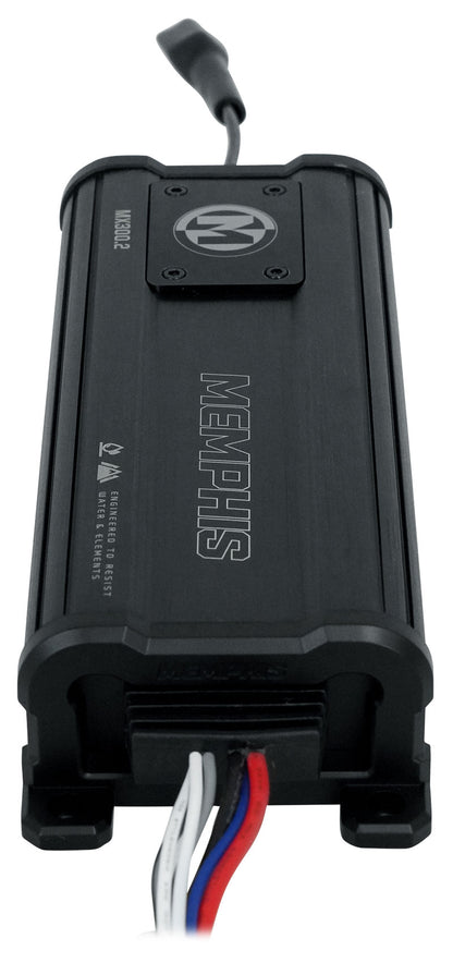 Memphis Audio MX300.2 300w 2 Channel ATV UTV Amplifier+(2) 6.5" Tower Speakers