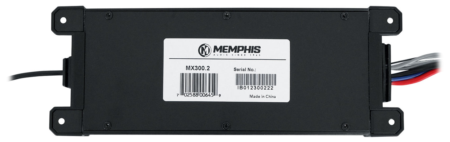 Memphis Audio MX300.2 300w 2 Channel ATV UTV Amplifier+(2) 6.5" Tower Speakers