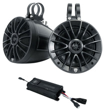 Memphis Audio MX300.2 300w 2 Channel ATV UTV Amplifier+(2) 6.5" Tower Speakers