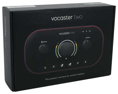 Focusrite Vocaster Two USB-C Podcast Audio Recording Interface+Bluetooth Speaker
