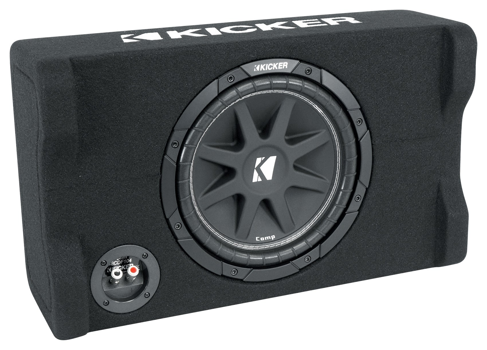 KICKER 48CDF104 Comp10 10" 300w Subwoofer+Sub Box Enclosure+Bluetooth Speaker