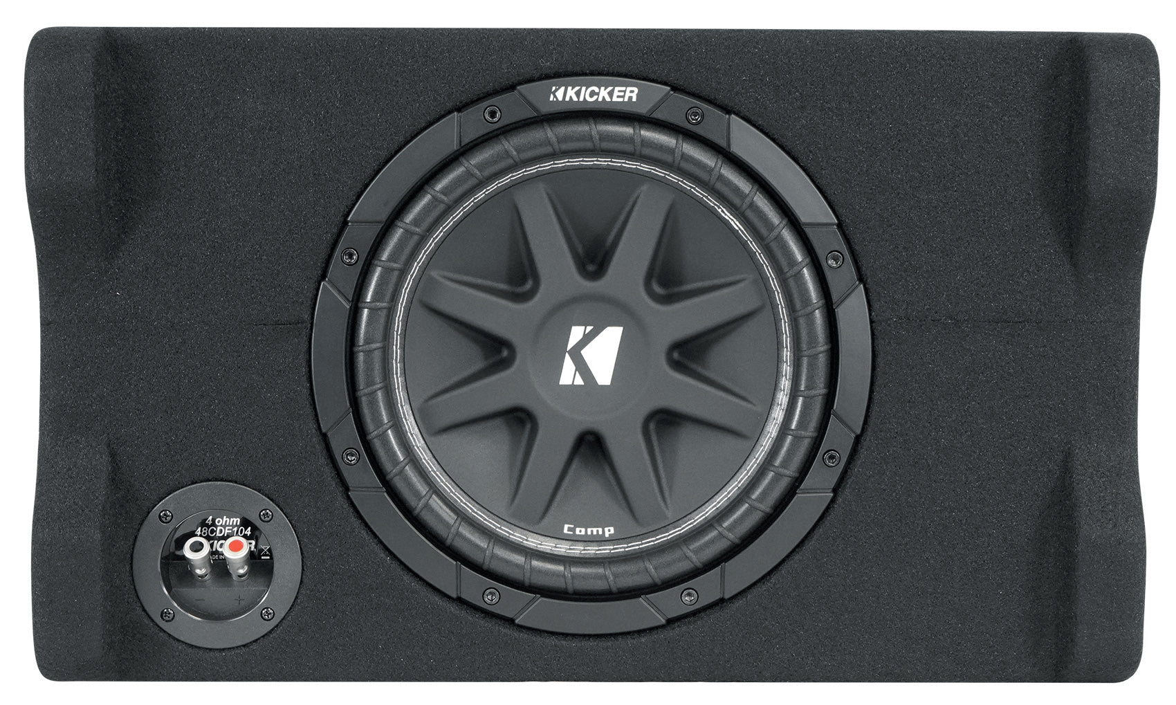 KICKER 48CDF104 Comp10 10" 300w Subwoofer+Sub Box Enclosure+Bluetooth Speaker